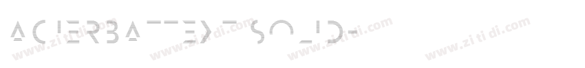 AcierBATText Solid字体转换